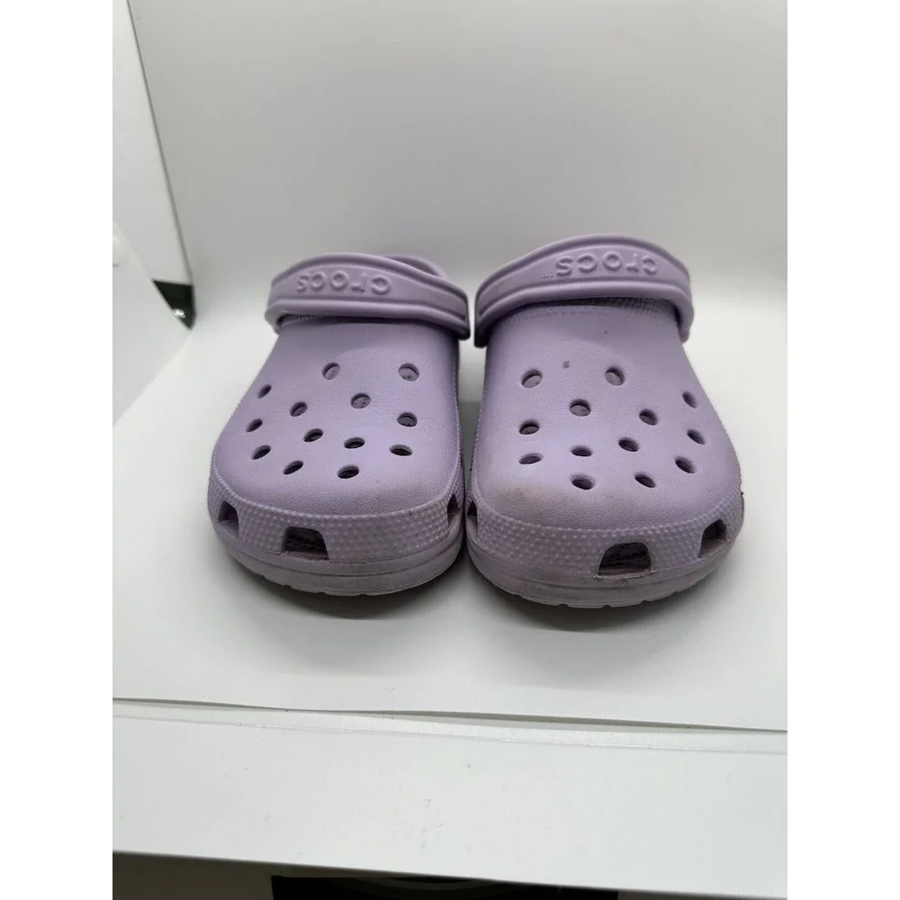 Crocs Classic Clogs Shoes Size Purple Slip On Round‎ Toe Casual Beach Summer 7